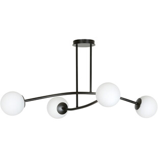 Lampa sufitowa kule szklane Halldor IV biało-czarna marki Emibig