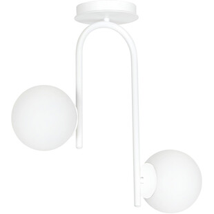 Lampa sufitowa kule szklane Kalf II biała marki Emibig