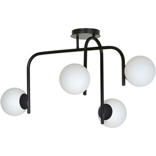 Lampa sufitowa kule szklane Kalf 91 biało-czarna marki Emibig