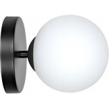 Kinkiet szklany Halldor 15cm biało-czarny | Emibig
