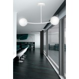 Lampa sufitowa Halldor II - szkło, biała, Emibig | Kup teraz