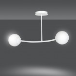 Lampa sufitowa Halldor II - szkło, biała, Emibig | Kup teraz