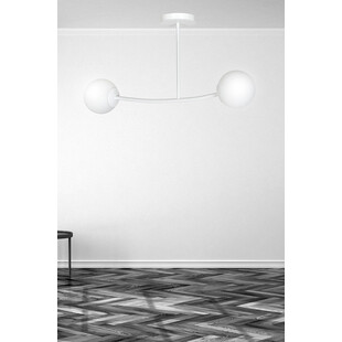 Lampa sufitowa Halldor II - szkło, biała, Emibig | Kup teraz