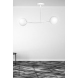 Lampa sufitowa Halldor II - szkło, biała, Emibig | Kup teraz