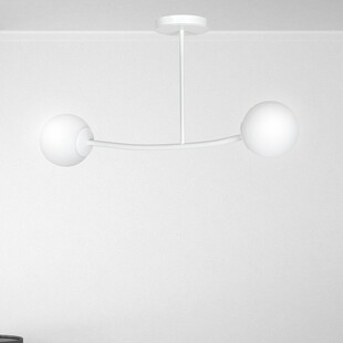 Lampa sufitowa Halldor II - szkło, biała, Emibig | Kup teraz