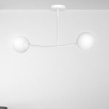 Lampa sufitowa Halldor II - szkło, biała, Emibig | Kup teraz