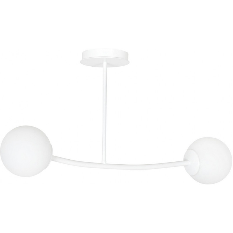 Lampa sufitowa Halldor II - szkło, biała, Emibig | Kup teraz