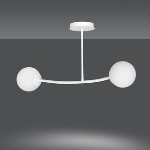 Lampa sufitowa Halldor II - szkło, biała, Emibig | Kup teraz