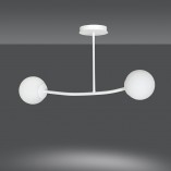 Lampa sufitowa Halldor II - szkło, biała, Emibig | Kup teraz