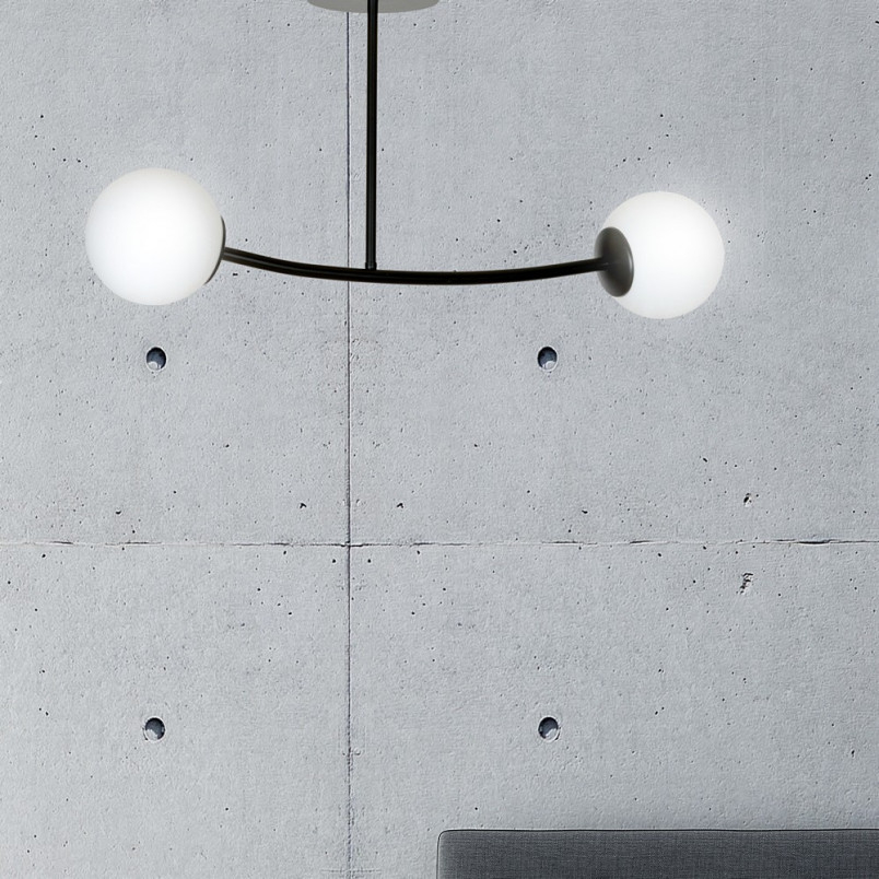 Lampa Sufitowa Kule Szklane Halldor II | Emibig