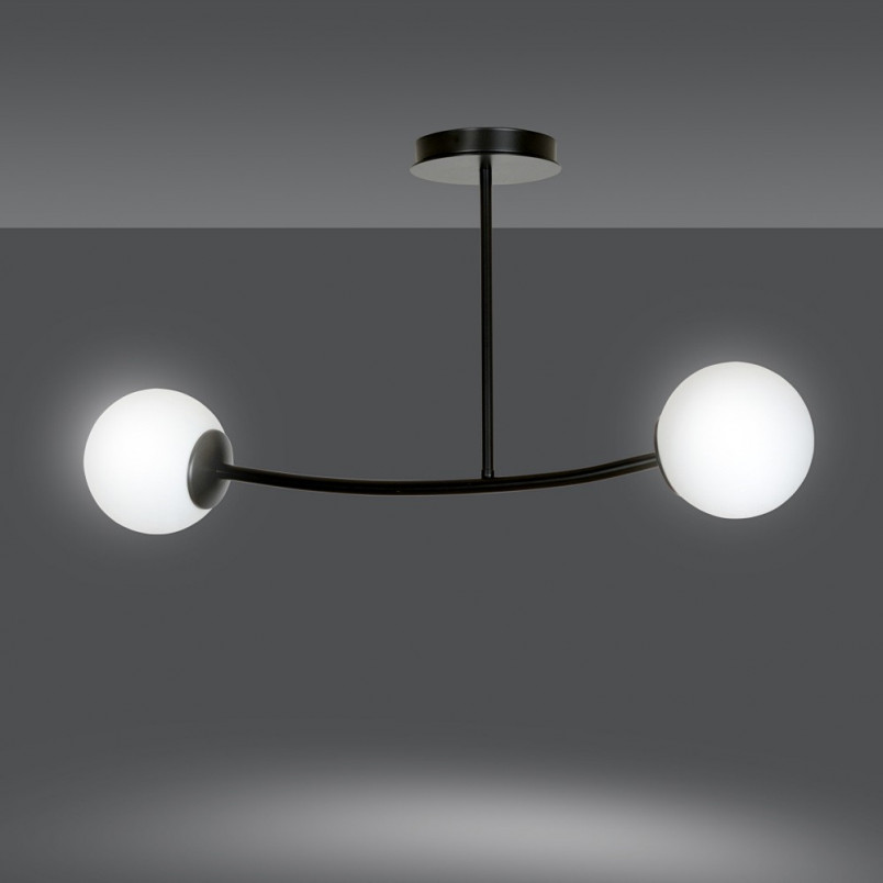 Lampa Sufitowa Kule Szklane Halldor II | Emibig