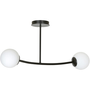 Lampa sufitowa kule szklane Halldor II biało-czarna marki Emibig