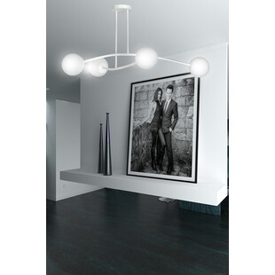 Lampa Sufitowa Kule Szklane Halldor IV Biała Emibig | Oświetlenie