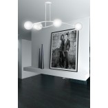 Lampa Sufitowa Kule Szklane Halldor IV Biała Emibig | Oświetlenie