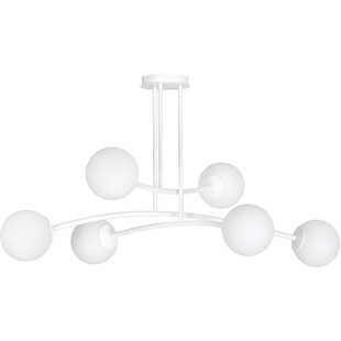 Lampa sufitowa kule szklane Halldor VI biała marki Emibig