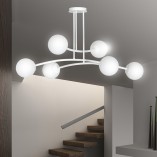 Lampa Sufitowa Kule Szklane Halldor VI | Emibig