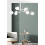 Lampa Sufitowa Kule Szklane Halldor VI | Emibig