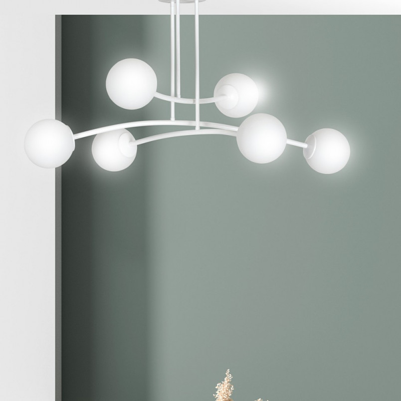 Lampa Sufitowa Kule Szklane Halldor VI | Emibig