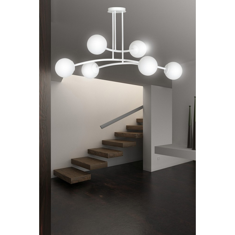 Lampa Sufitowa Kule Szklane Halldor VI | Emibig