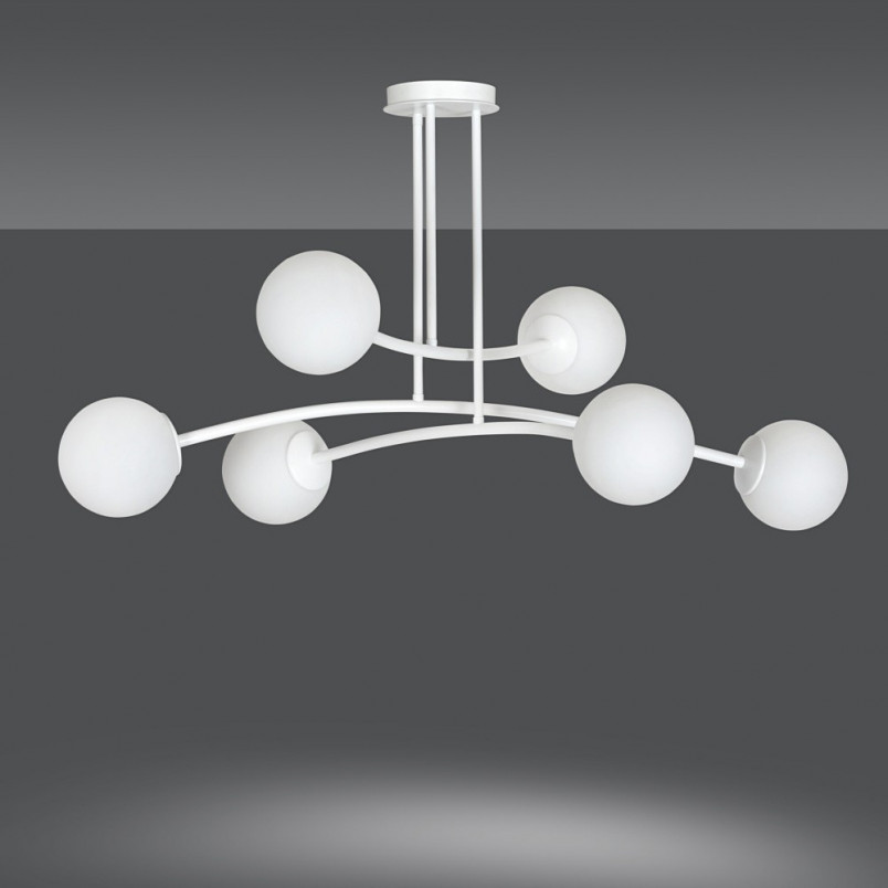 Lampa Sufitowa Kule Szklane Halldor VI | Emibig