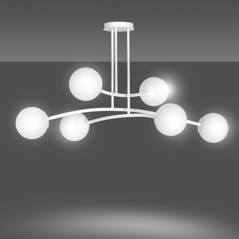 Lampa Sufitowa Kule Szklane Halldor VI | Emibig