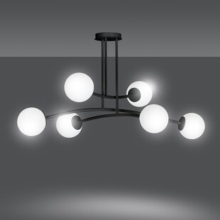 Lampa Sufitowa Kule Szklane Halldor VI | Emibig