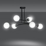 Lampa Sufitowa Kule Szklane Halldor VI | Emibig