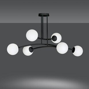 Lampa Sufitowa Kule Szklane Halldor VI | Emibig