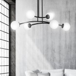 Lampa Sufitowa Kule Szklane Halldor VI | Emibig