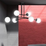 Lampa Sufitowa Kule Szklane Halldor VI | Emibig