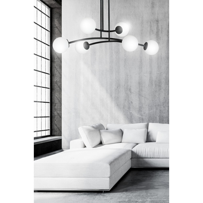 Lampa Sufitowa Kule Szklane Halldor VI | Emibig