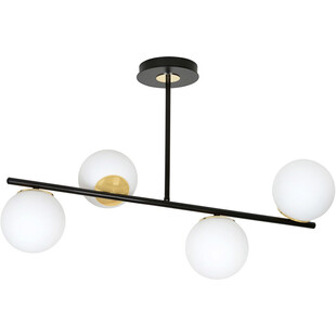 Lampa sufitowa kule szklane Floki IV biało-czarna marki Emibig