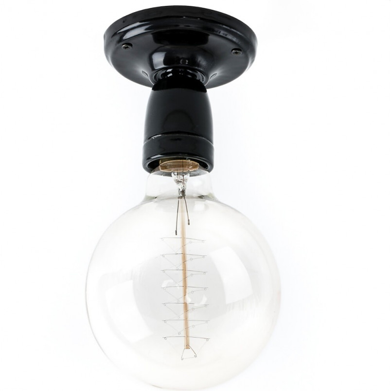 Plafon Loft Ceramic Czarny | Lampa Ceramiczna E27