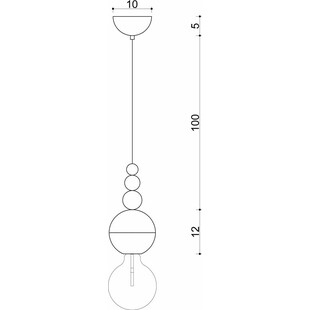 Lampa wisząca Loft Bala biała - Skandynawski design
