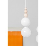 Lampa wisząca Loft Bala biała - Skandynawski design