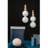 Lampa wisząca Loft Bala biała - Skandynawski design