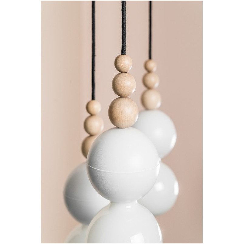 Lampa wisząca Loft Bala biała - Skandynawski design