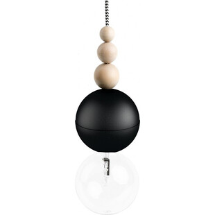Lampa wisząca żarówka na kablu Loft Bala czarny / zebra Kolorowe kable