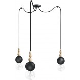 Lampa Pająk Loft Bala III Czarna | Kolorowe Kable