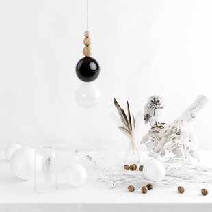 Lampa wisząca Loft Bala czarny - Kolorowe kable | Skandynawski Design