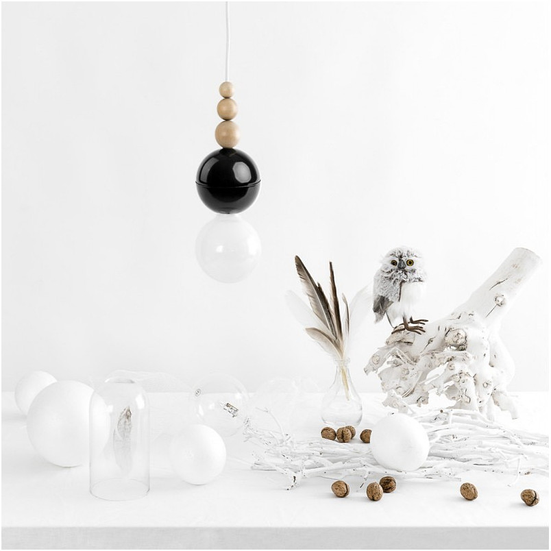 Lampa wisząca Loft Bala czarny - Kolorowe kable | Skandynawski Design