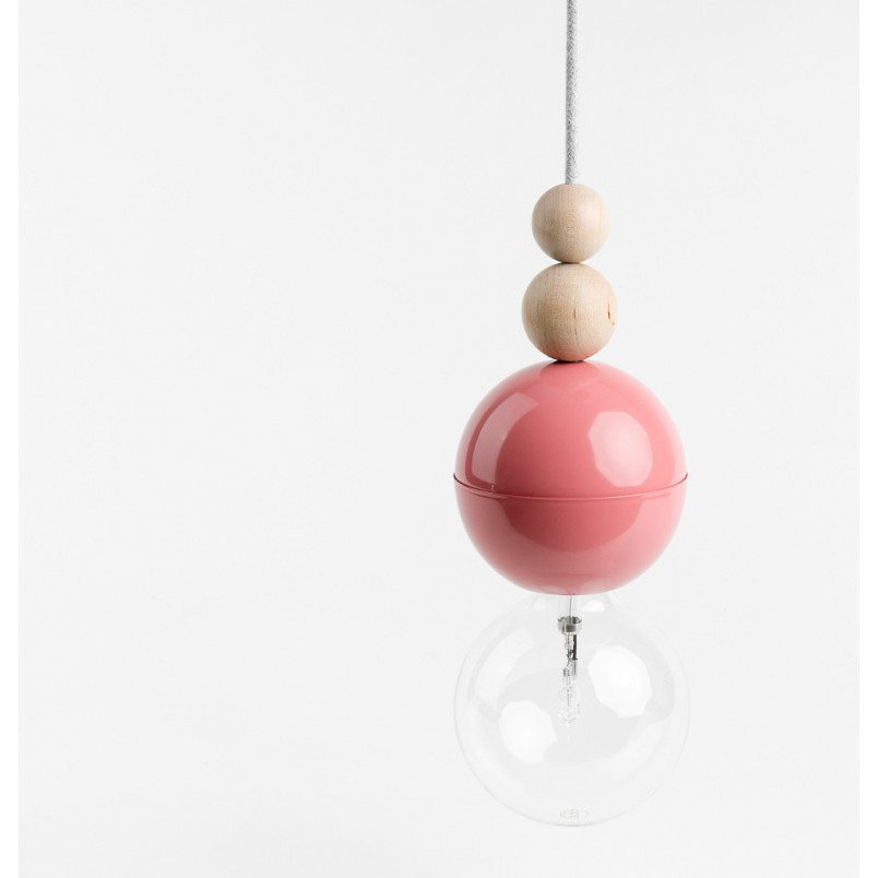 Lampa Wisząca Loft Bala Różowa | Kolorowe Kable