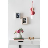Kinkiet wiszący Loft Bala - Skandynawski różowy design