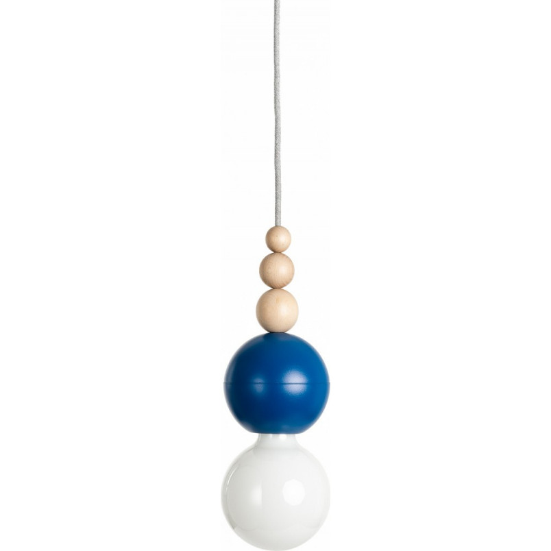 Lampa wisząca Loft Bala | Niebieska, E27 | Kolorowe Kable