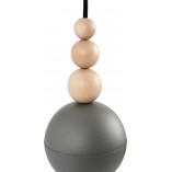 Lampa wisząca Loft Bala szara/czarna - Kolorowe kable