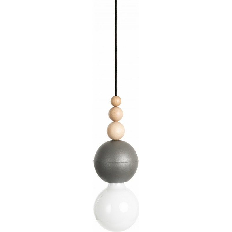 Lampa wisząca Loft Bala szara/czarna - Kolorowe kable