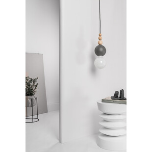 Lampa wisząca Loft Bala szara/czarna - Kolorowe kable