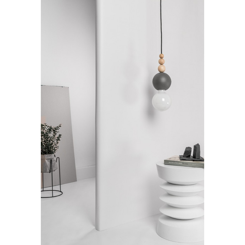 Lampa wisząca Loft Bala szara/czarna - Kolorowe kable