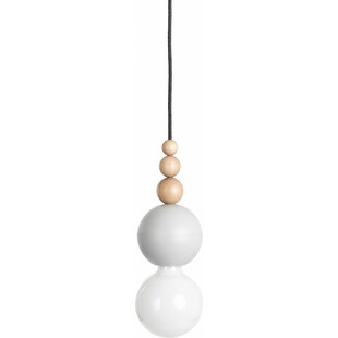 Lampa wisząca żarówka na kablu Loft Bala szary / bazaltowy pył Kolorowe kable