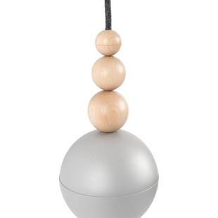 Lampa wisząca żarówka na kablu Loft Bala jasnoszary / bazaltowy pył Kolorowe kable